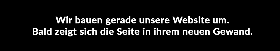 Webseite im Umbau